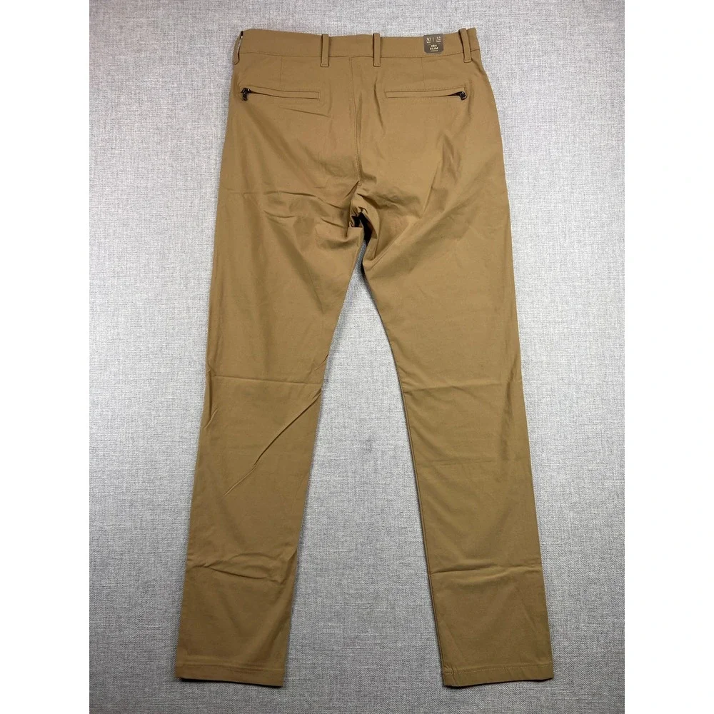 J. Crew 484 Slim Stretch Tech Pants Men 30x32 Khaki Water Resistant Commuter NWT